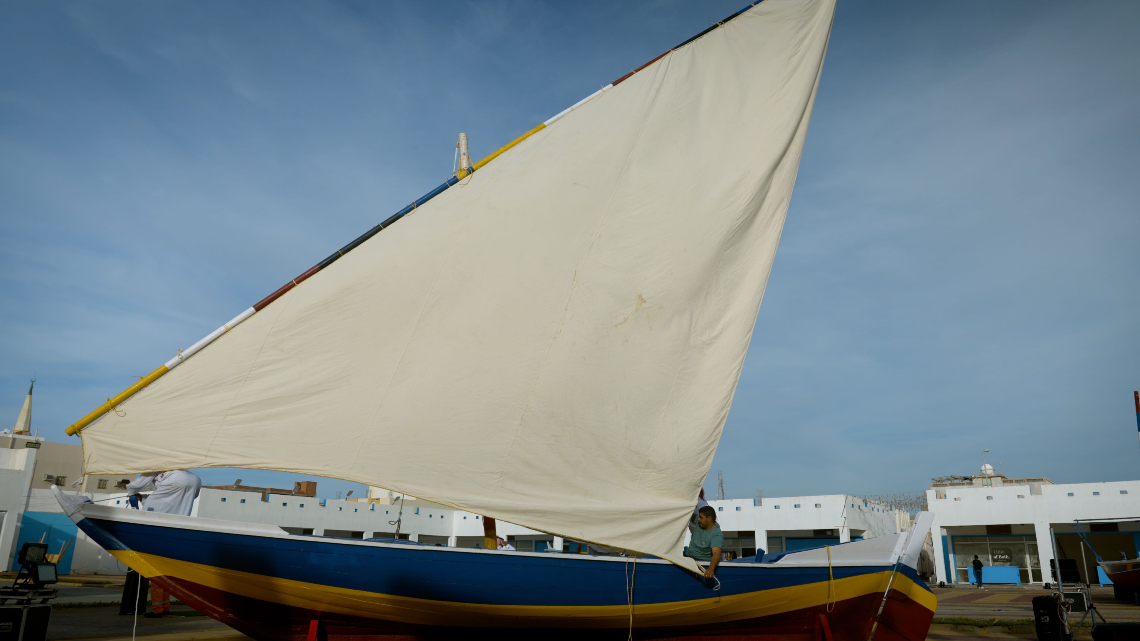 Wooden sailboats were once the lifeblood of the Umluj economy.