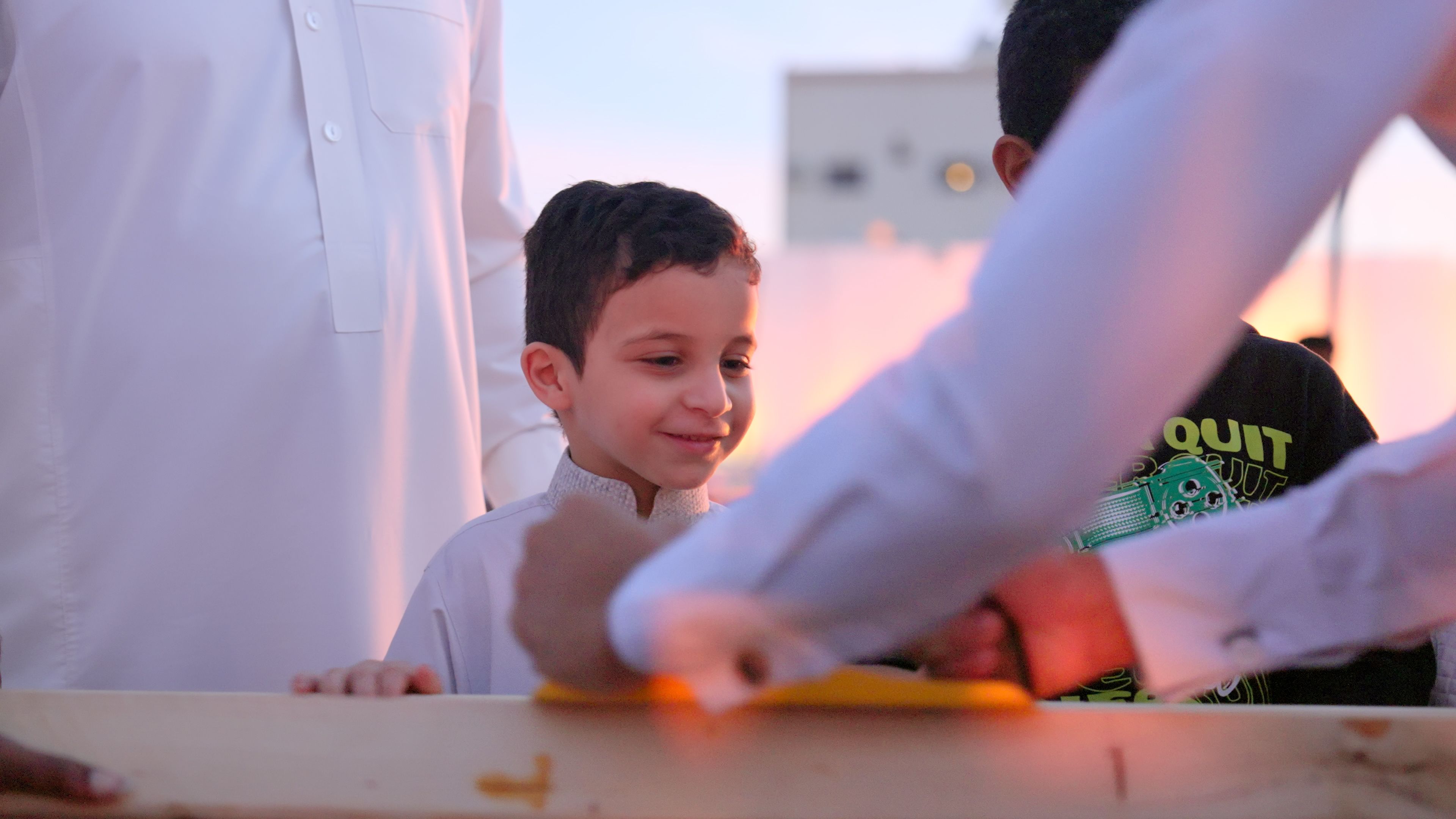 Ameen is proud to pass on these boat-building teachings to the next generation.