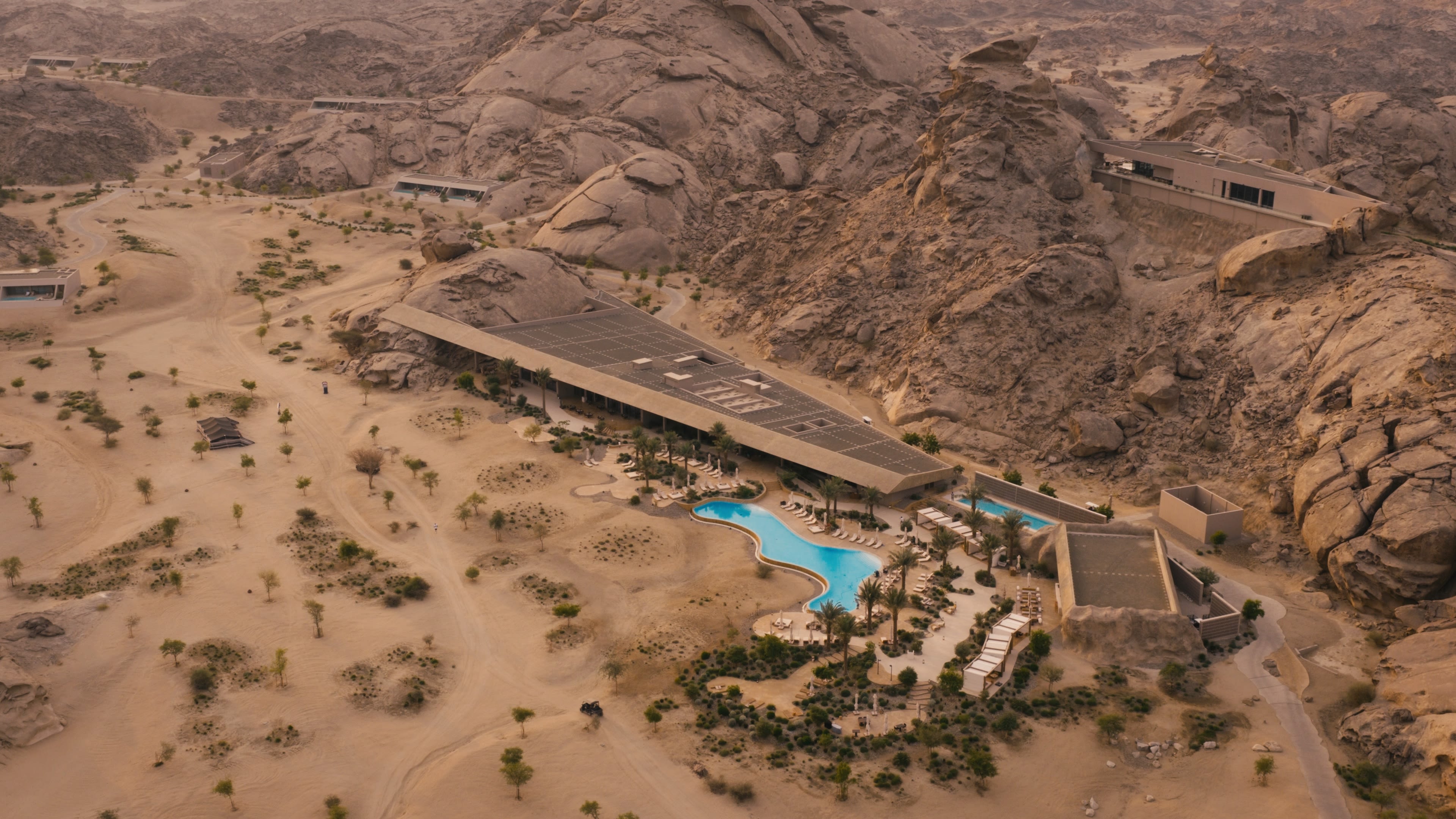 The rugged beauty surrounding Desert Rock highlights the complexity of building a sustainable supply chain in a remote location. 